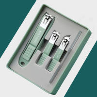 Kit De Pedicura Universal Para Hombres Y Mujeres Clipper De Uñas Ligero Y Portátil Con Herramientas De Arte De Uñas Verde Comb De 5 Piezas Acero Inoxidable - details 10