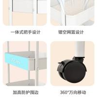 Carrito De Almacenamiento Móvil Para Cocina Con Ruedas Estante Multicapa Para Baño Organizador De Alimentos Para El Hogar - details 6