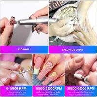 Máquina De Uñas Eléctrica Recargable 45000RPM Con Conector USB Set De Perforación Para Esmalte Remover Y Manicura Bajo Ruido - details 7