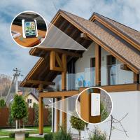 Medidor De Temperatura Y Humedad Inalámbrico Para Interior Y Exterior Con Pantalla Táctil De Color Grande Para Clima LCD - details 4