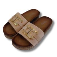 Sandalias para mujer leopardo con suela antideslizantes con diseño sencillo marca sunsea - details 3
