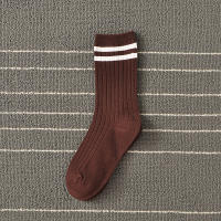 Calcetines De Algodón Para Mujer Estilo Retro Coreano Japonés Clásicos Con Rayas De College Street Calcetines Largos De Media Caña Regalo Para Niñas - details 5