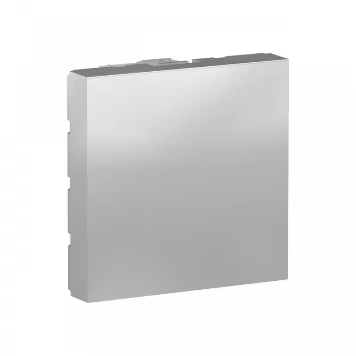 Schneider Electric Tapa Ciega 2 Módulos Aluminio NU986630 - 1