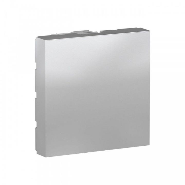Schneider Electric Tapa Ciega 2 Módulos Aluminio NU986630