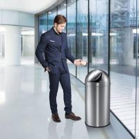 EKO Papelera Pushcan 40 L Cubo de Basura Contenedor Cocina Habitación Color Negro,  Gris mate,  Negro mate y mas - details 3