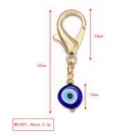 Lucky Eye Set De 3 Llaveros Con Piedras De Ojo Turco Y Mano De Fatima Llavero De Aleación De Metal Para Coche Y Bolso - details 15