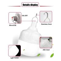 Bombilla Solar LED 100-500W Con Gancho Luz Exterior Impermeable Para Camping Iluminación De Jardín Y Camino Eficiente Ahorro De Energía - details 3