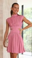 Vestido Largo Maxi De Verano Para Mujer Estilo Casual Elegante Sin Mangas Sin Espalda Color Sólido Personalizado - details 7