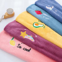 Gorro De Baño De Microfibra Mágica Para Mujer Tela Bordada Secado Rápido Suave Gorro De Pelo Turban Para Secar El Cabello Después De La Ducha - details 4