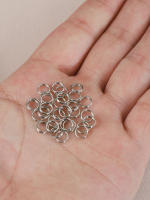 50pcs Anillo Circular De Metal Para Colgantes DIY Accesorios De Joyería De Clavija De Llave Con Diámetro De 6/8/10/12mm Unisex - details 6