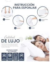 HOMESOL®  ALMOHADA FIBRA,  Siliconada, Ligera, Antialérgica, Confortable, Tacto Seda, Lavable - details 2