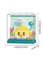 Puzzle De Bloques De Partículas Micro De Criaturas Marinas Serie Muñeca Cartoon Regalos De Cumpleaños Para Niños Y Niñas - details 15