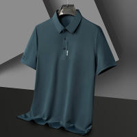 Camisa Polo Para Hombre De Color Sólido Con Mangas Cortas Transpirable Y Cómoda Estilo Casual Y Negocios Nuevo Arrivals - details 6