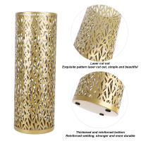 Soporte De Paraguas Metálico Para Entrada Organizador Redondo Hollowed Freestanding Para Hogar Hotel Oficina Decoración - details 3