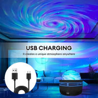 Proyector De Galaxia LED Luz Nocturna Colorida Para Decoración De Habitación De Niños Y Fiesta Navideña Forma Redonda Fuente De Luz LED Incluida - details 5