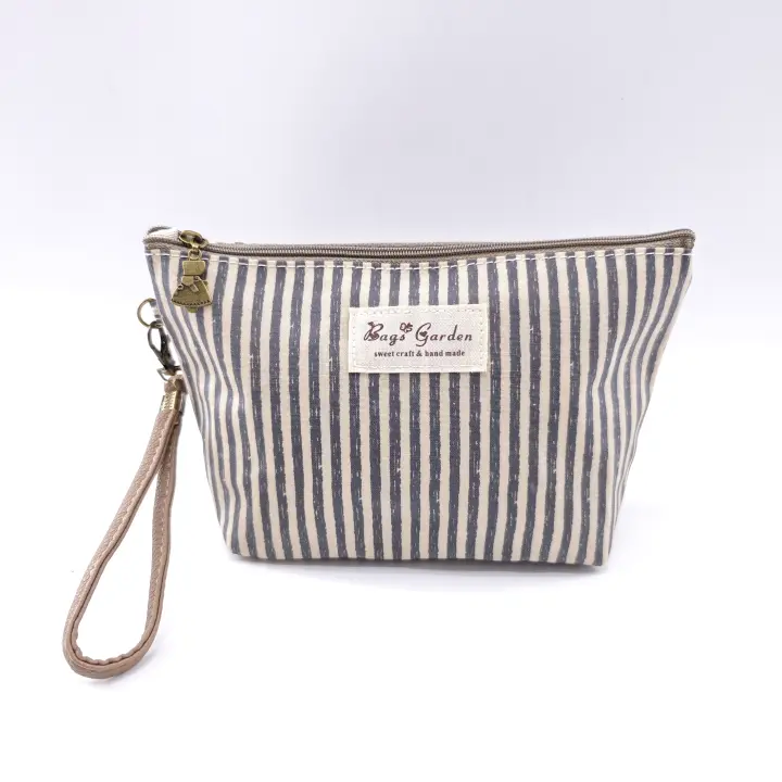 Bagsgarden Neceser pequeño Impermeable Rayas - Bolsa de Viaje de Gran Tamaño para Artículos de Aseo - 1