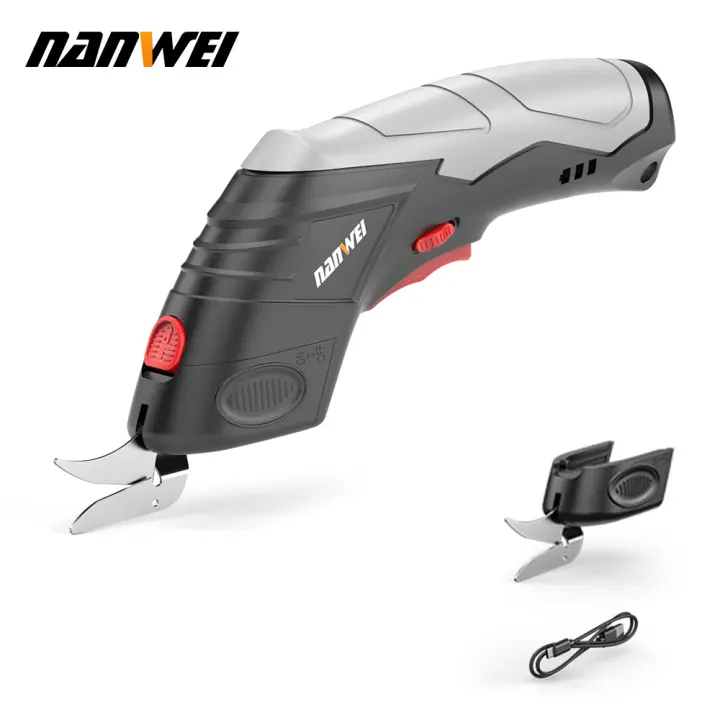 Tijeras Eléctricas NANWEI Para Cortar Ropa Y Telas Pequeñas Manuales Recargables De Acero Tungsteno Herramienta De Costura - 1