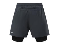 Shorts De Entrenamiento Para Hombre 2 En 1 Con Bolsillos Sudadera Secado Rápido Transpirable Para Correr Maratón Y Fitness - details 32