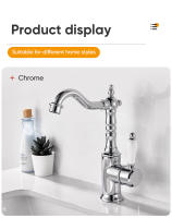 Grifo De Baño De Cobre Antiguo Con Mangue De Craneo Mezclador De Agua Caliente Y Fría Torneira Contemporánea 855971 Montaje En Superficie - details 10
