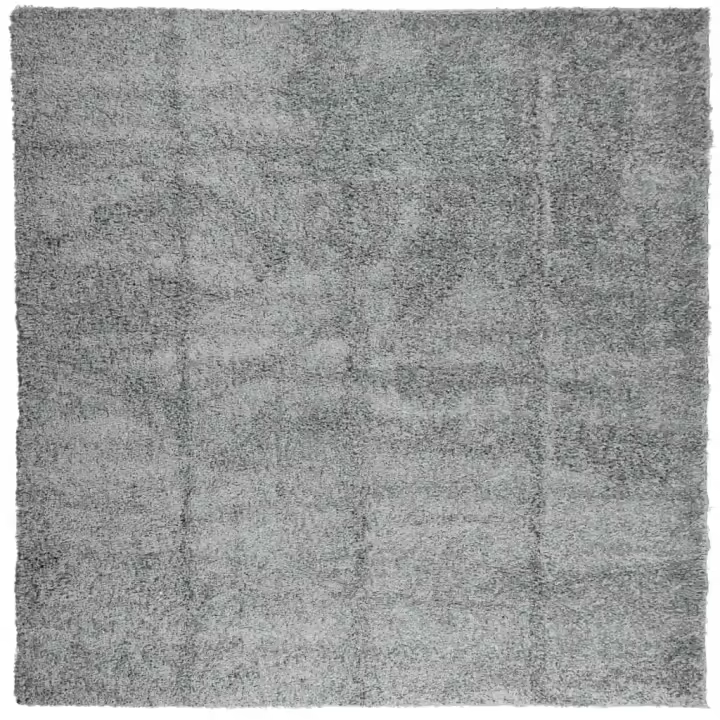 vidaXL Alfombra peluda de pelo largo moderna PAMPLONA 120x120 cm Color Antracita,  Beige,  Crema y mas Alfombras de área  Alfombra de Piso para Sala de Estar Dormitorio Habitación Salón - 1