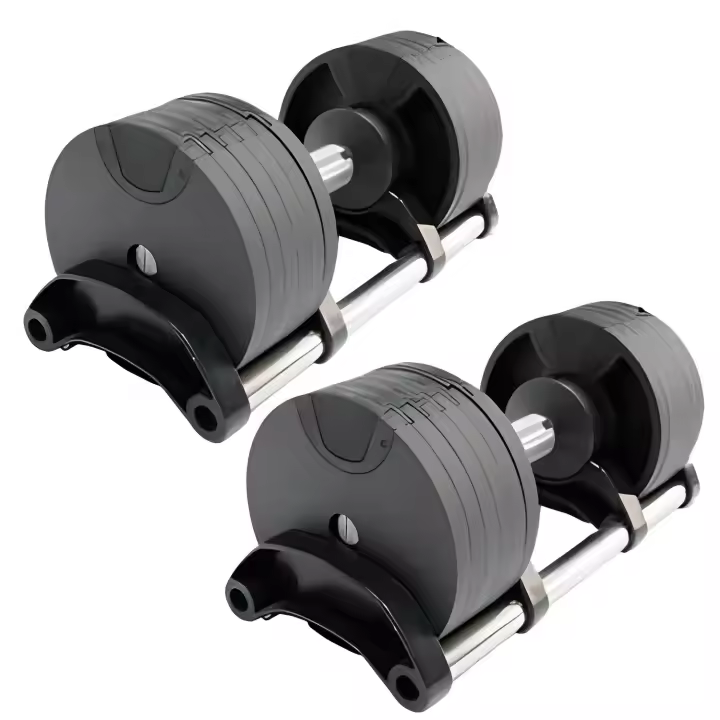 OZIO FITNESS 2 Mancuernas Ajustables Power 2-32 kg (Par) con Base de Almacenamiento - 1