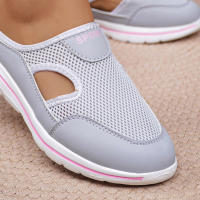 Zapatillas Casuales Para Mujer 2024 Talla Grande Transpirables Con Suela Gruesa Y Mesh Pantuflas Moda Zapatos Unisex - details 16