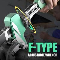 Llave De Angulo Ajustable Versátil F-Type Llave Universal De Juego De Tornillos Herramientas Manuales De Reparación De Tubería De Plomería Material De Acero Cromo Vanadio Antideslizante - details 5