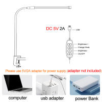 Lámpara De Escritorio LED USB Para Lectura Y Trabajo Luz Nocturna Para Dormitorio Estudio Oficina Con Soporte De Clip - details 4