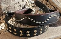 Collar de Cuero Genuino para Perros – Estilo Punk con Tachuelas – Talla XL, 5cm Ancho. Marca IULIUS - details 0