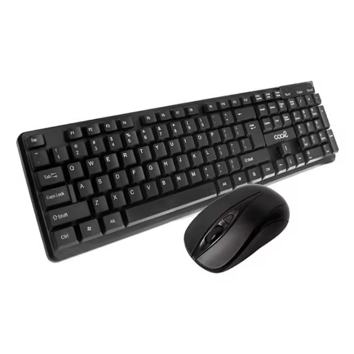 COOL - 8434847033402 teclado Ratón incluido Hogar / Oficina QWERTY Español Negro 8434847033402 - 1