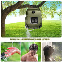 Bolsa De Ducha Solar Portátil De 20L Verde Militar Para Camping Y Exteriores Bagaje De Baño Y Aseo Equipamiento De Camping - details 4