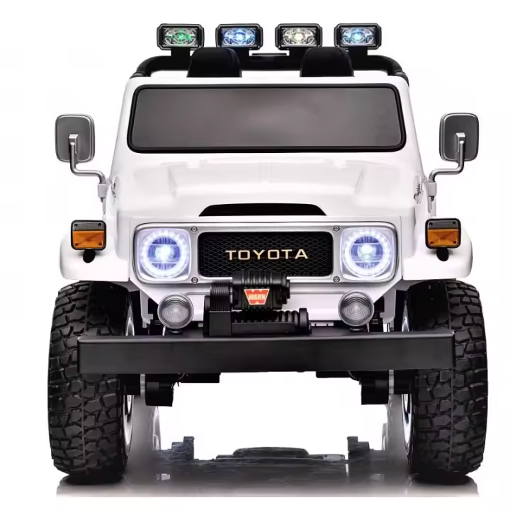S316 Toyota FJ40  24v para 2 niños,  coche eléctrico para niños con batería 24v , ruedas de goma, asiento de polipiel, todo terreno para niños y niñas XXL, música, luces y mando para padres - 1