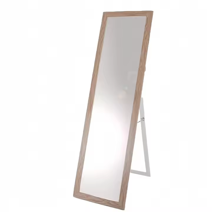 STARLEY-Espejo de pie color natural nórdico para dormitorio con unas dimensiones de 120x30 cm - 1