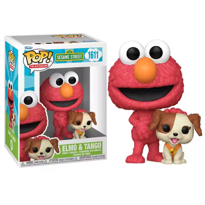 FUNKO POP! BARRIO SÉSAMO – ELMO Y TANGO, 80143, Nº1611, PRODUCTO CON LICENCIA OFICIAL - 1