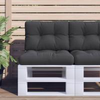 vidaXL Cojines para palets 2 unidades tela en color Beige/Verde/Gris y más | acolchados duraderos para sofás de jardín terraza exterior - details 7
