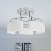 vidaXL Lámpara de techo pantalla cristal elipse 5 bombillas E14 200 W - details 0