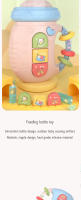 Biberón Musical Para Bebés Juguetes De Pacificador Suave Para Morder Rattles Educativos Para Recién Nacidos 0-12M Alivio Del Dolor Música Soothing Regalo Para Recién Nacidos - details 2