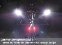 Luz Trasera De Bicicleta LED Recargable Para Ciclismo Seguridad Fácil Instalación MTB Carretera Casco Luz Delantero Y Trasero - details 0