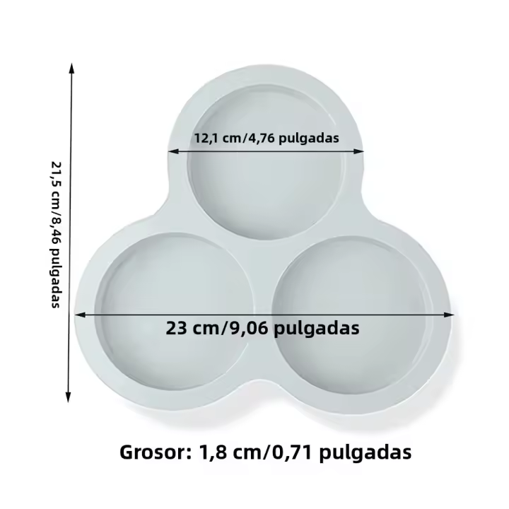 Molde De Huevo De Silicona Para Air Fryer 3 Cavidades Molde De Pastel Reutilizables Accesorios De Cocina Eco-Amigable - 1