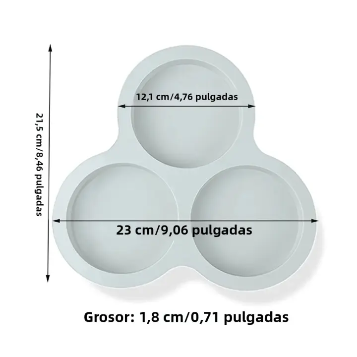 Molde De Huevo De Silicona Para Air Fryer 3 Cavidades Molde De Pastel Reutilizables Accesorios De Cocina Eco-Amigable - 1