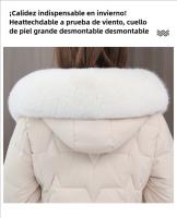 Mujeres Invierno Parka Abrigos Algodón Largo Casual Con Capucha Chaquetas Puffer Gruese Caliente Slim-Fit Acolchado Abajo Abrigo - details 2