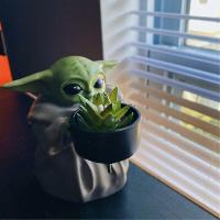 Maceta de Baby Yoda para suculentes, decoración de Jardín y Hogar - details 3