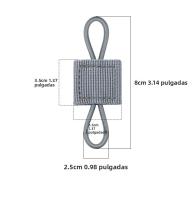 10pcs Cinta Elástica De Nylon MOLLE Con Hebilla Para Vest De Caza Y Senderismo Antena PTT Soporte De Tubo De Retención - details 2