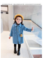 Abrigo De Lana Para Niñas Doble Botón Estilo Invernal Abrigo De Trench Otoño Invierno Ropa Para Niños 2-6 Años Outerwear - details 4