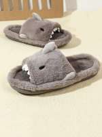 Zapatillas De Casa Para Hombre Algodón Suave Cómodas Y Cálidas Indoor Dibujos Animados Zapatillas De Lona De Polyester Para Invierno - details 3