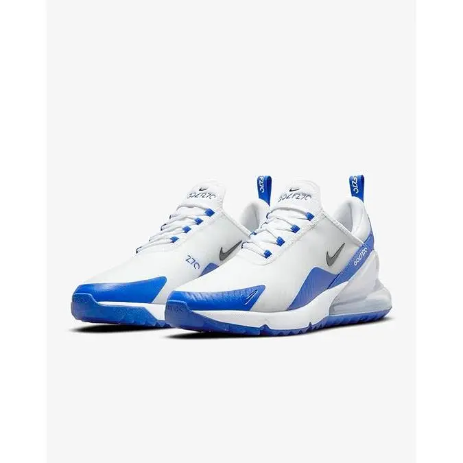 NIKE Air MAX 270 G, Zapato Unisex - Blanco/Negro/Azul - 1