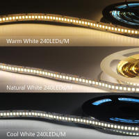 Tira De Luces LED 12V SMD 2835 Flexible 1M 2M 3M 4M 5M 120LED/M 240LED/M Blanco Cálido Decoración Para El Hogar Y Sala De Estar - details 5