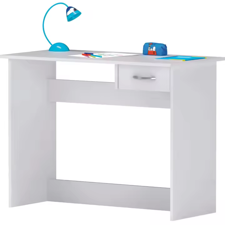Escritorio Juvenil Dormitorio Estudio Color Blanco 101x77x50 cm - 1