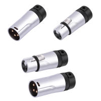 Adaptador De Soldadura De Micrófono XLR Compacto Para Hombre/Mujer 90° Derecha 3Pin Jack Socket De Audio DMX Plug Hybrido - details 7