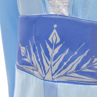 Vestido De Princesa Elsa 2 Para Niñas Disfraz De La Reina De La Nieve Vestido De Carnaval De Lujo Talla A-Line Con Aplicaciones De Poliéster Para Edad 7-13 - details 7